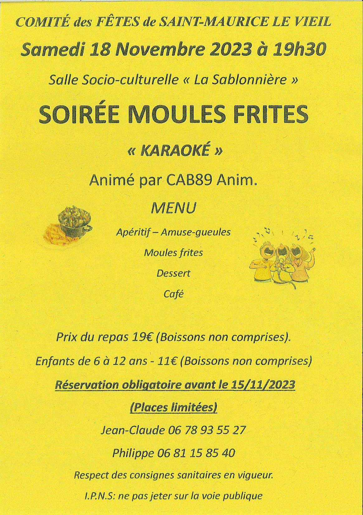 Soirée moules/frites